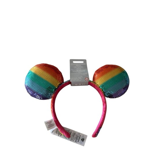 Disney Store Mickey Mouse Rainbow Disney Ears Headband For Adults